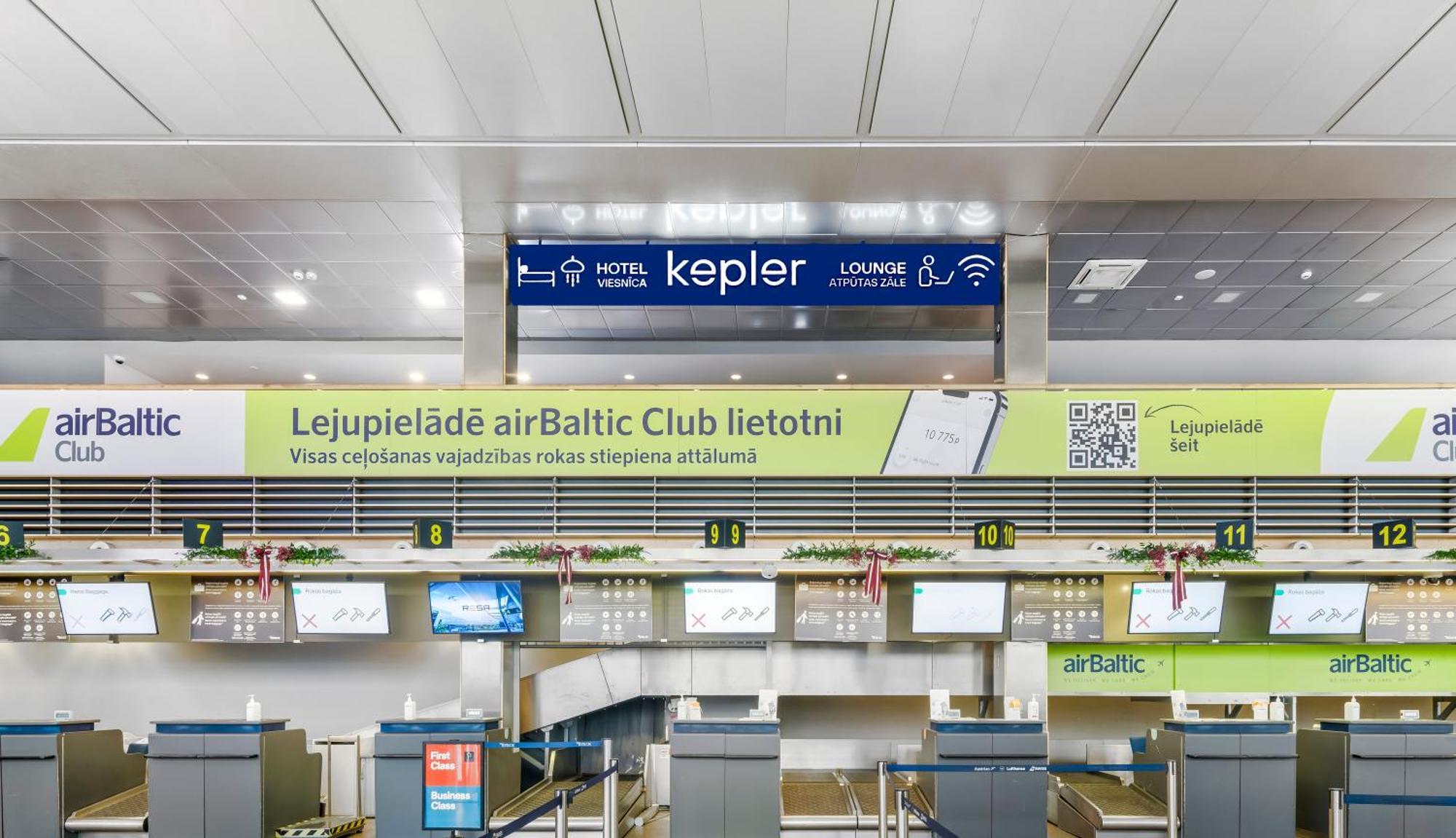 Kepler Club Riga Airport Hotel - Landside Public Area Ieki Dış mekan fotoğraf